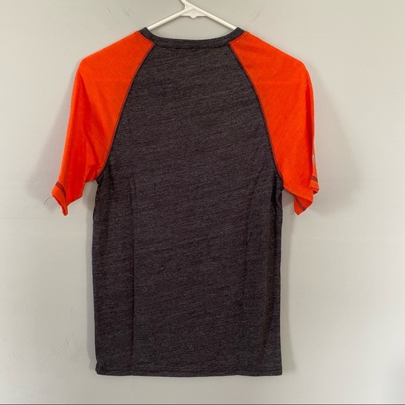Holloway baseball tee orange grey Small - Picture 4 of 8
